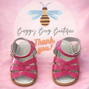 Salt Water Sandals by Hoy - Bright Pink Kids Sandals